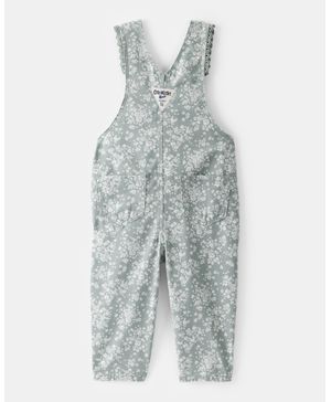 Overol Verde Con Estampado Floral Oshkosh B'Gosh