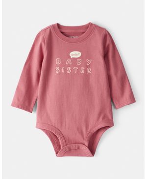 Pañalero Algodón Manga Larga Sweetest Baby Brother Carter's