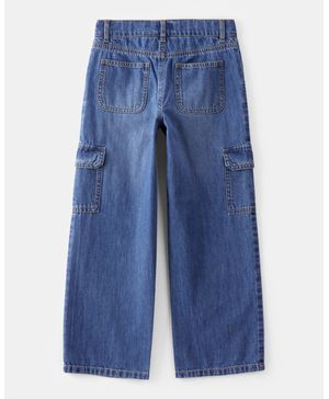 Pantalón Cargo De Mezclilla Tiro Alto Oshkosh B'Gosh