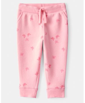 Pantalón Con Cordón Ajustable De Felpa Francesa Sólida Oshkosh B'Gosh