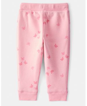 Pantalón Con Cordón Ajustable De Felpa Francesa Sólida Oshkosh B'Gosh