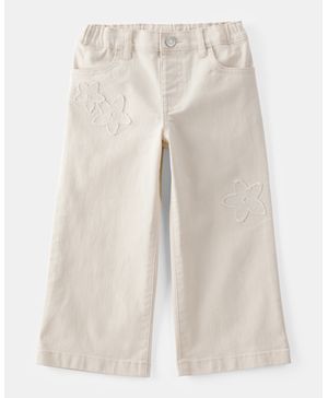 Pantalón De Mezclilla Bordados Pierna Ancha Stretch Oshkosh B'Gosh