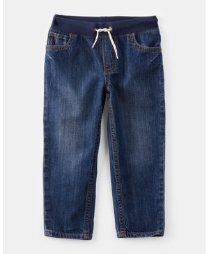 Pantalón De Mezclilla Pull-On En Azul Carter's