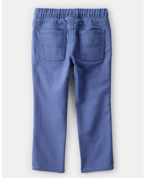 Pantalón De Moda De Algodón Con Pretina Elástica Azul Marino Oshkosh B'Gosh
