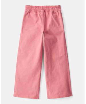 Pantalón De Pierna Ancha De Sarga En Rosa Carter's