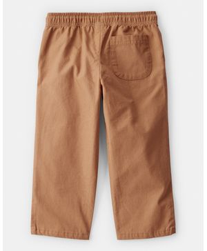 Pantalón Pull-On Con Cordón Ajustable En Café Carter's
