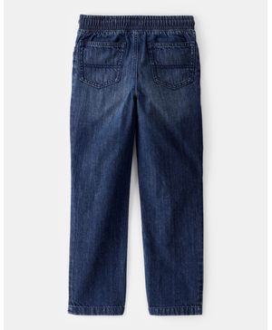 Pantalón Pull-On De Mezclilla Azul Con Cordón Ajustable Carter's