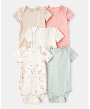 Paquete 5 Pañaleros De Algodón De Vaquero Carter's