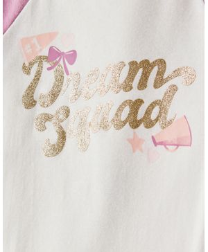 Pijama 4 Piezas 100% Algodón Manga Larga Porrista Carter's