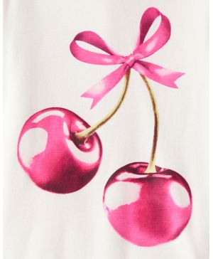 Pijama 4 Piezas Manga Larga 100% Algodón Cerezas Carter's