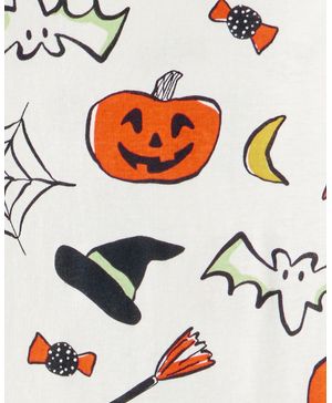Pijama De 2 Piezas 100% Algodón En Marfil Para Halloween Carter's