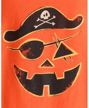 Playera De Manga Larga De Calabaza Pirata Para Halloween Carter's