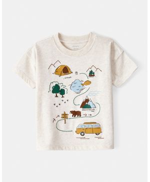 Playera Manga Corta Gráfico Camping Carter's