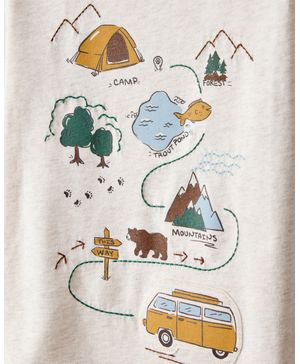 Playera Manga Corta Gráfico Camping Carter's