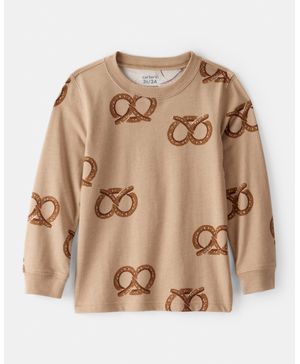 Playera Manga Larga Estampado Pretzel Carter's