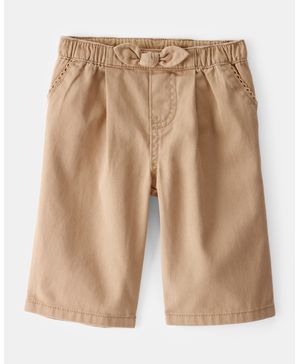 Shorts De Sarga Con Lazo Y Pierna Ancha Oshkosh B'Gosh
