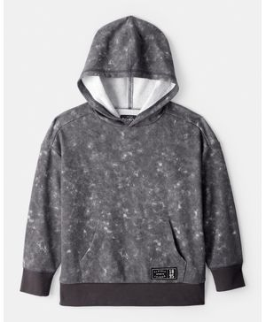 Sudadera Con Capucha De Tela Afelpada Deslavado Gris Oshkosh B'Gosh