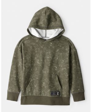 Sudadera Con Capucha De Tela Afelpada Deslavado Verde Oshkosh B'Gosh