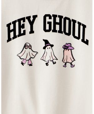 Sudadera Hey Ghoul En Marfil Para Halloween Carter's