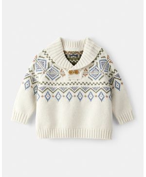 Suéter De Grecas Nórdicas Oshkosh B'Gosh