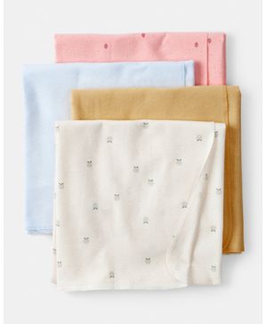 Paquete 4 Mantas Ligeras Estampado Frutas Carter's