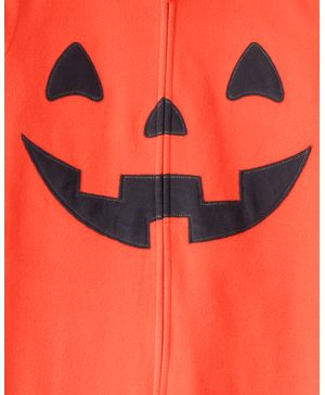 Mameluco Con Cierre De  Jack-O-Lantern  Y Capucha Carter's