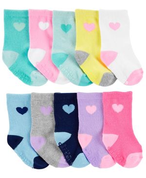 Paquete De 10 Pares De Calcetines Largos Carter's