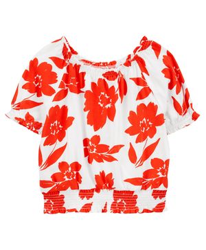 Blusa Fruncida Floral Carter's