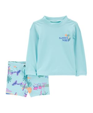 Traje De Baño De 2 Prendas Estampado Tropical Oshkosh B'Gosh
