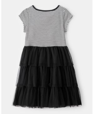 Vestido Capas De Tul  Y Parte Alta A Rayas Para Halloween Carter's