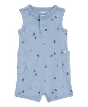 Jumpsuit De Algodón Estampado Dinosaurio Carter's