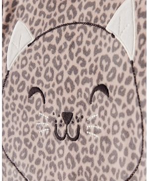 Pijama De 2 Piezas De Velour De Leopardo De Manga Larga Carter's