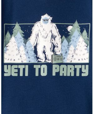 Pijama De 4 Piezas 100% Algodón Del Yeti De Manga Larga Carter's