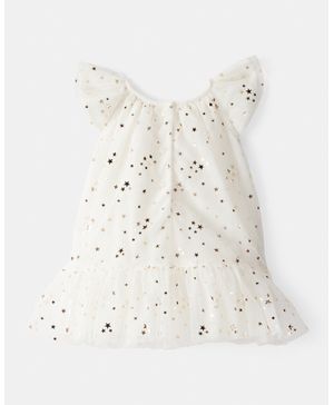 Vestido De Manga Corta De Estrellitas Oshkosh B'Gosh