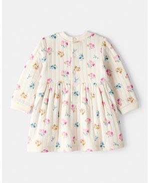 Vestido Floral En Marfil Carter's