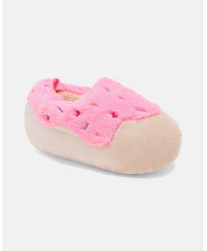 Pantuflas De Dona En Rosa Y Beige Carter's