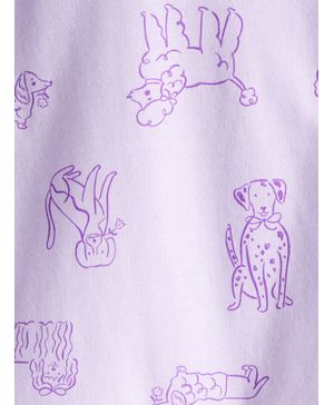 Blusa De Manga Larga Con Bolsillo Y Estampado De Perritos Carter's