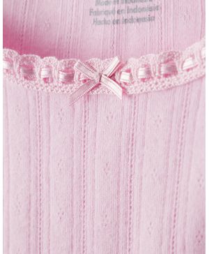 Blusa De Pointelle Con Manga Larga En Rosa Carter's