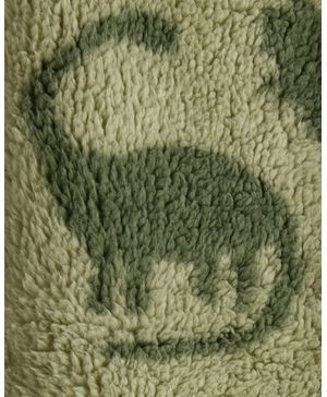 Chamarra De Sherpa Con Cierre Con Dinosauro En Verde Carter's