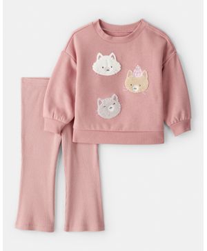Conjunto De 2 Piezas De Sudadera Con Gato Polar Daydream Carter's