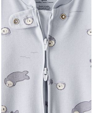 Mameluco 100% Algodón Con Nutria De Sleep & Play Carter's