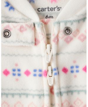 Mameluco Polar De Manga Larga Y Ajuste Holgado De Fair Isle Carter's