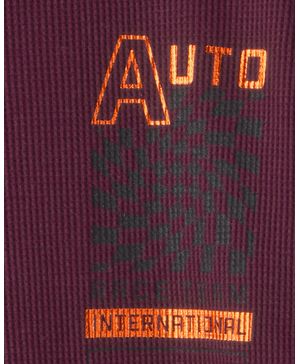 Playera Con Gráfico De Carreras De Manga Larga En Rojo Carter's