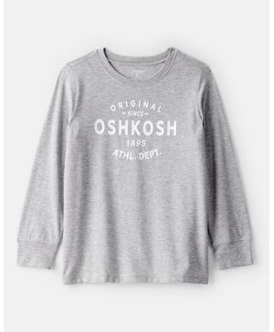 Playera De Manga Larga Con Logo Oshkosh Gris Oshkosh B'Gosh