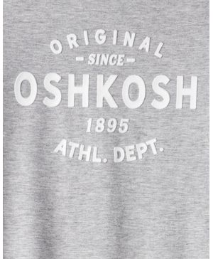 Playera De Manga Larga Con Logo Oshkosh Gris Oshkosh B'Gosh