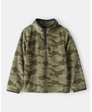 Sudadera De Camuflaje De Microfleece Con  Cierre Corto Oshkosh B'Gosh