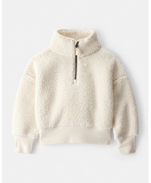 Sudadera Polar Daydream De Cuello Redondo Y Cierre Corto Carter's