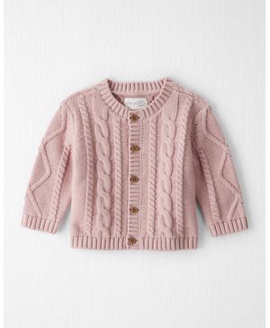 Suéter De Punto Trenzado De Algodón Orgánico Carter's Little Planet