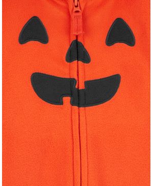 Mono Jumpsuit Para Halloween Con Capucha Estampado De Calabaza Carter's