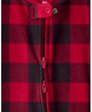 Mameluco Ajuste Cómodo Navideño Reno A Cuadros Carter's